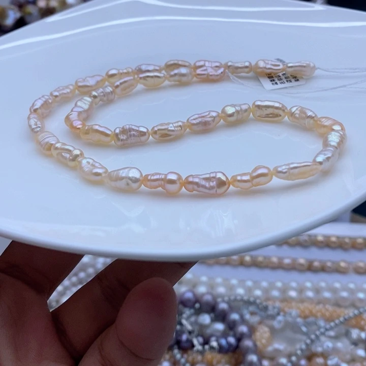颈饰合金淡水珍珠