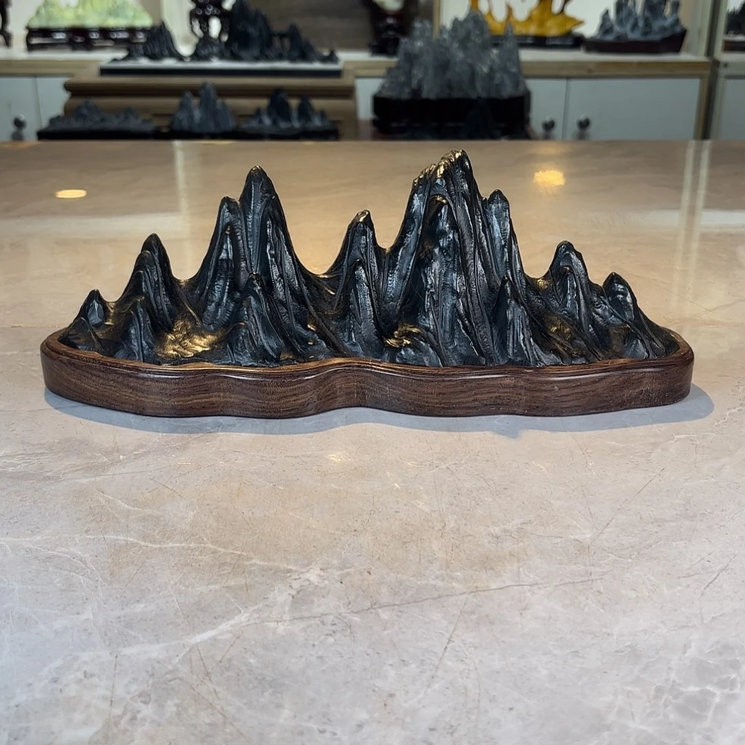 久***芝石材灵璧石手工雕刻奇石摆件