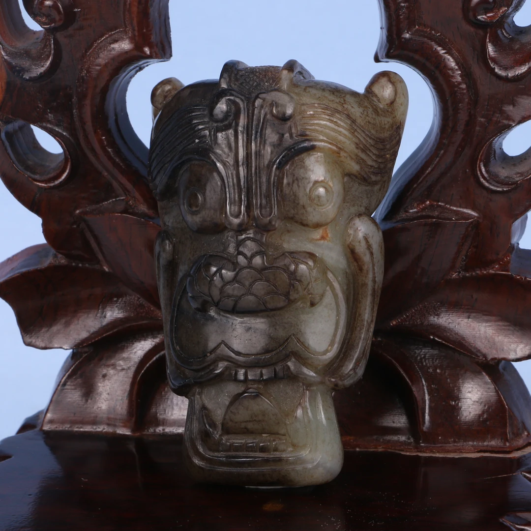 Lot972  明  和田玉带穿