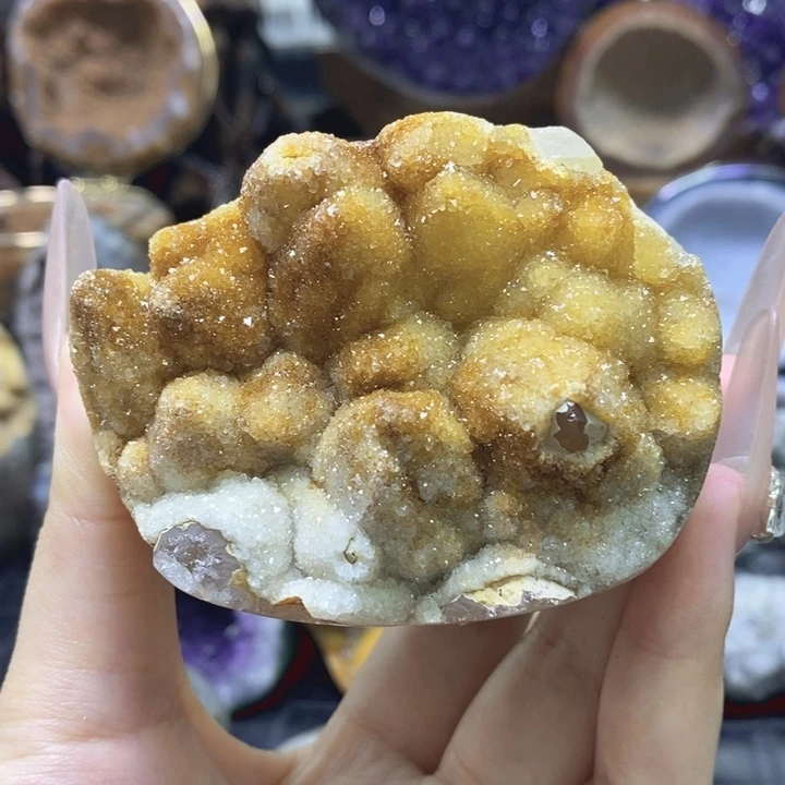 未镶嵌珠宝半成品紫晶牙软花花