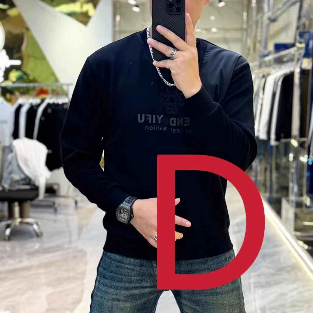 欧洲站秋冬新款长袖卫衣男D01-D50