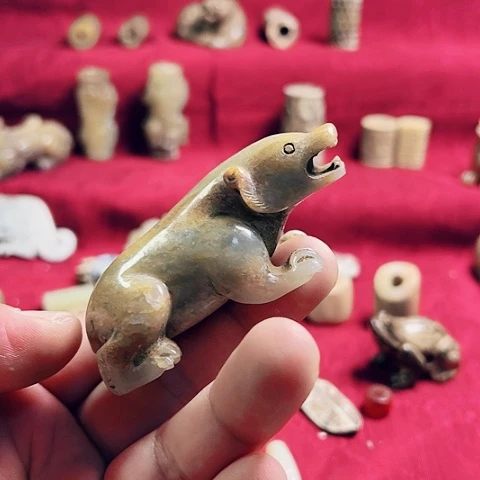 【闪购商品】和田玉（糖玉）挂件未镶嵌小*哥