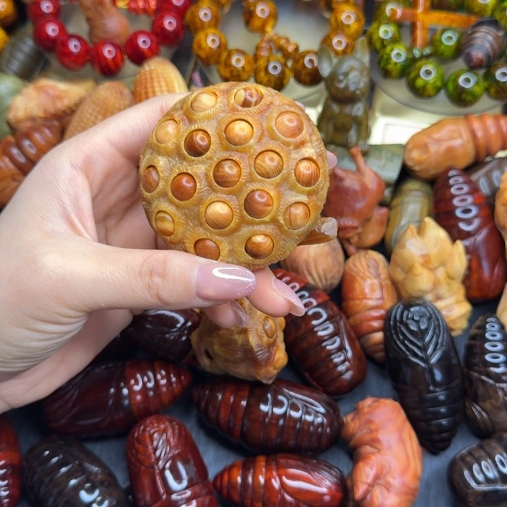 松木琥珀木文玩手串