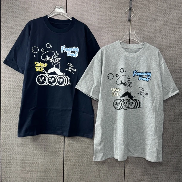 深圳南油买手款新圆领中长款印花T恤时尚休闲宽松设计师杂技涂鸦