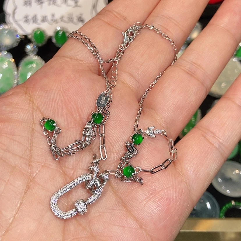 【闪购商品】颈饰未镶嵌翡翠天然翡翠