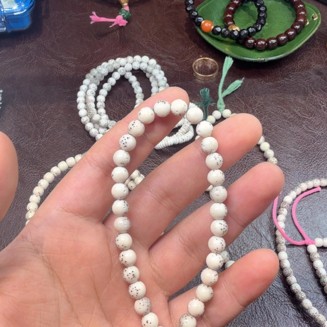 星月菩提手串7玉化龙蛋。