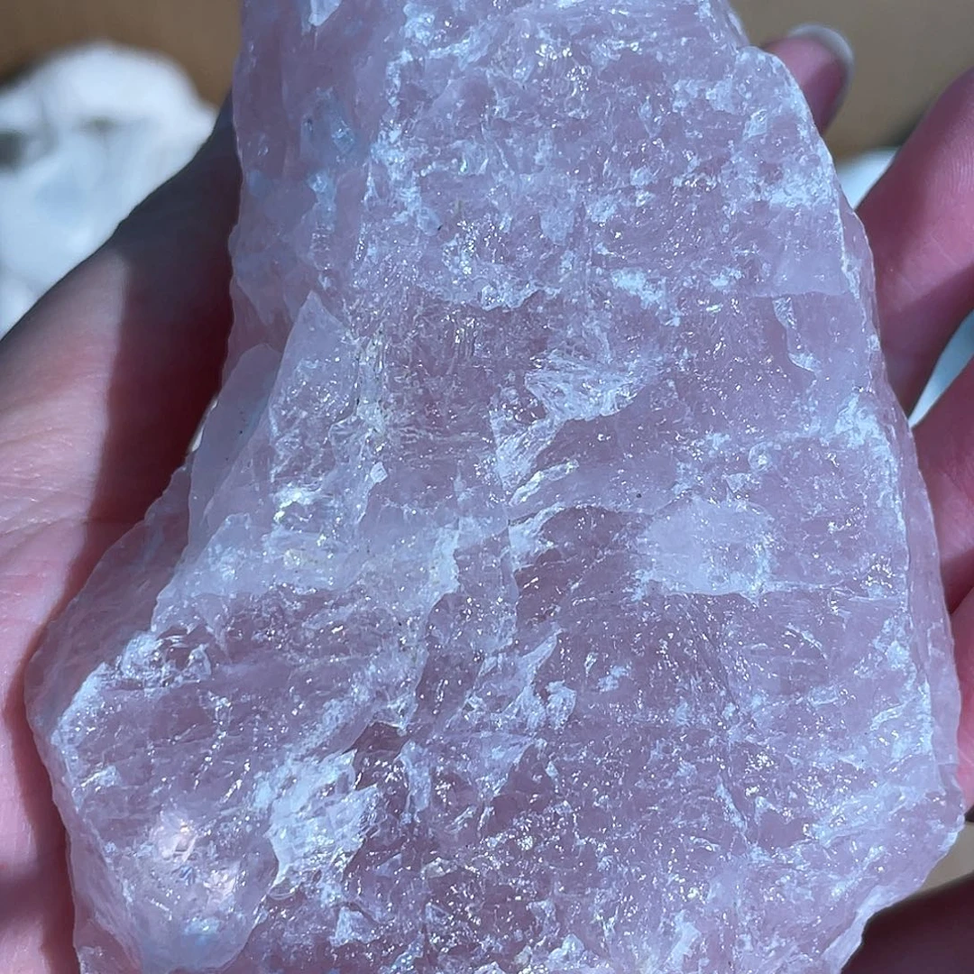 手串未镶嵌水晶粉水原石3号