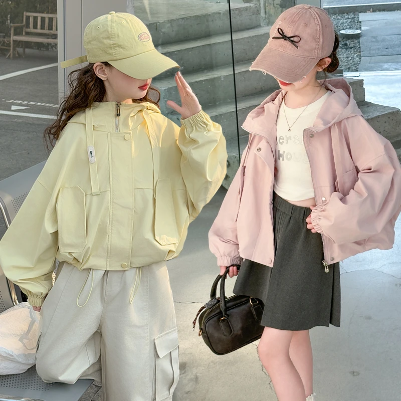 女童外套春秋款2025新款洋气儿童秋装上衣大童时尚休闲女童秋装