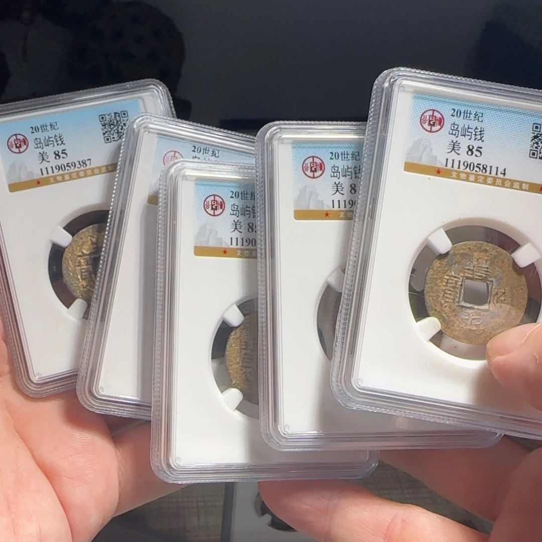 金属XX评级封装盒子币一个