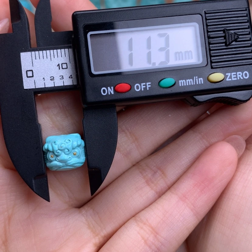 【闪购商品】绿松石醒狮未镶嵌