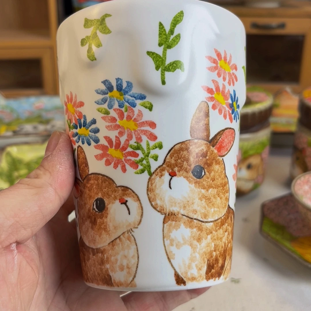 【闪购商品】摆件桃园山房高温釉下五彩