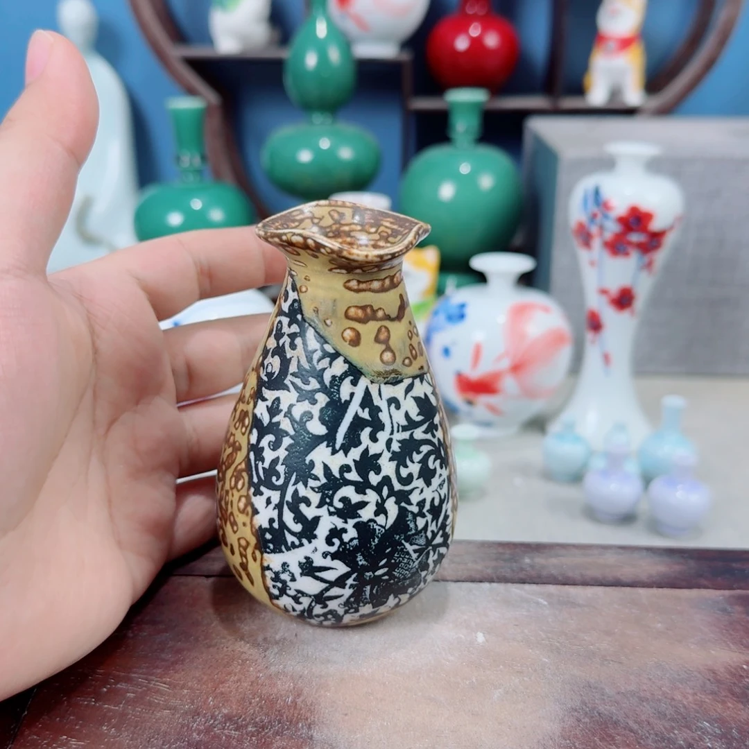 陶瓷手工小花器摆件