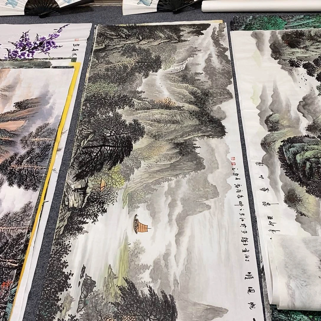 国画画画真的画画画