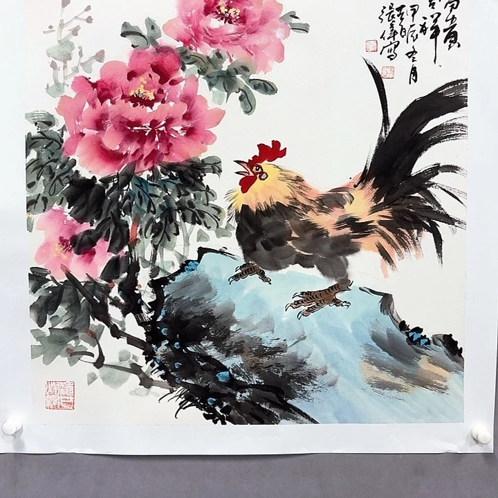 国画亲笔手绘放心去藏