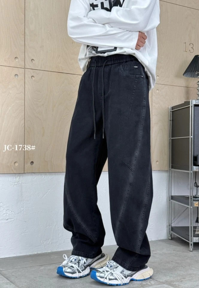 男长裤弯刀裤休闲做旧复古休闲裤常规款秋季男士/C203530045101