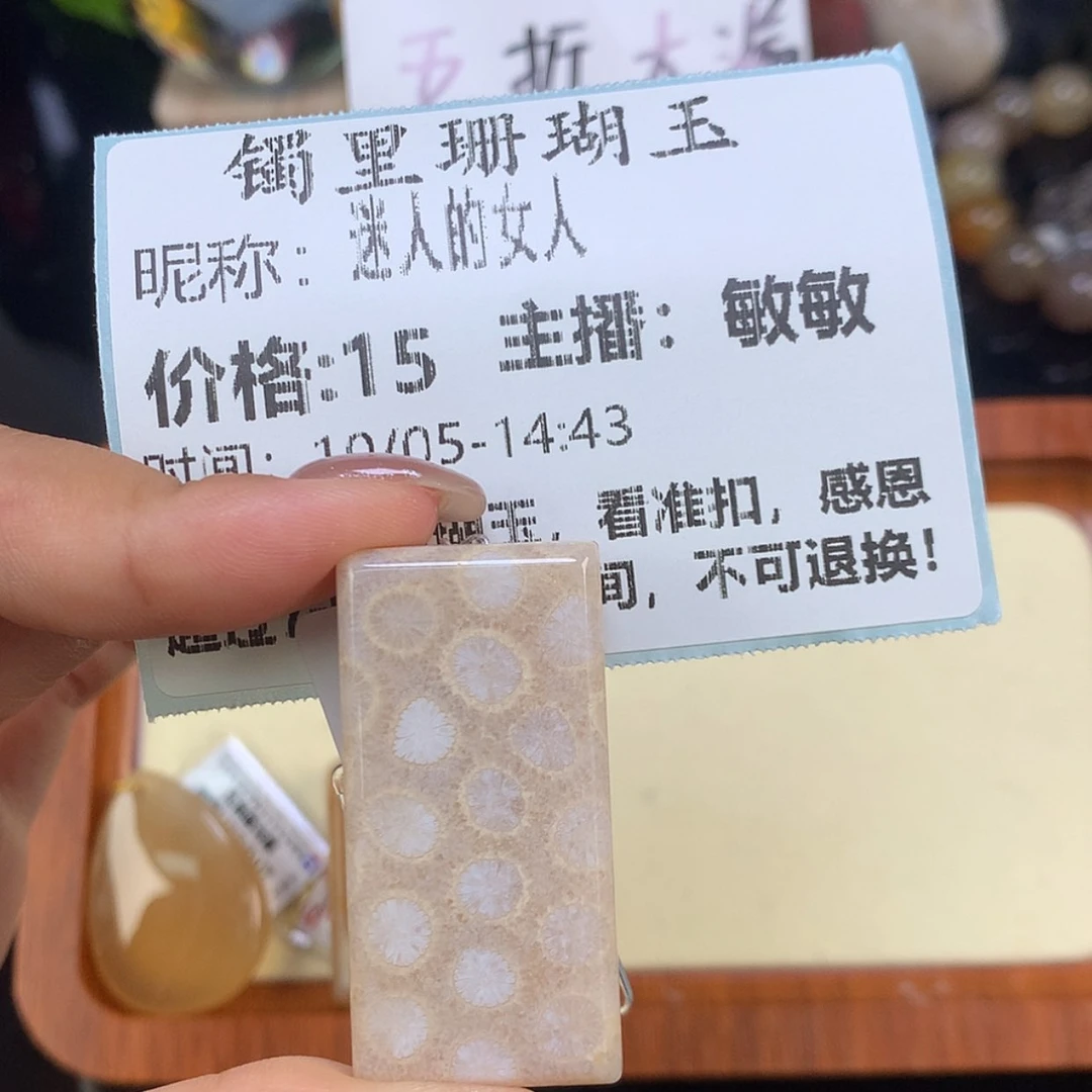 【闪购商品】颈饰未镶嵌硅化珊瑚（珊瑚玉）迷***人