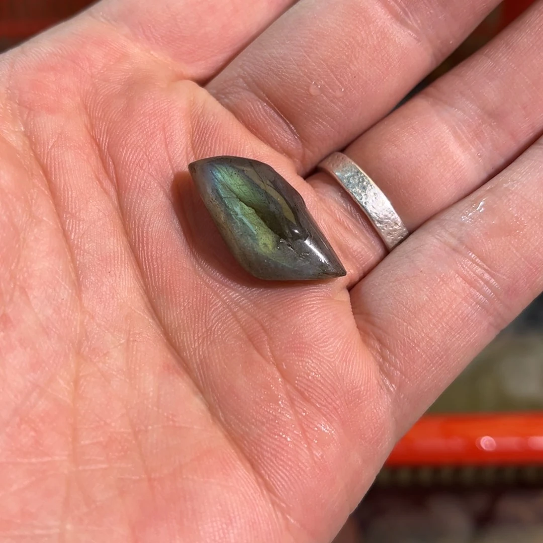 拉长石吊坠未镶嵌晓*