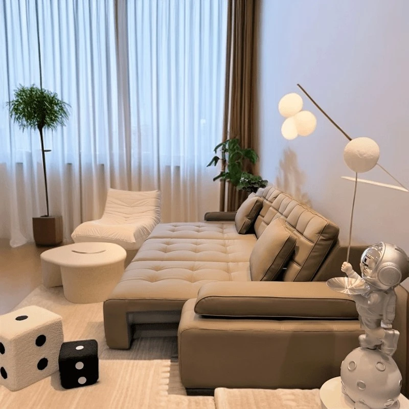 新款极简劳伦斯电动功能沙发意式极简大小户型家用功能沙发轻奢