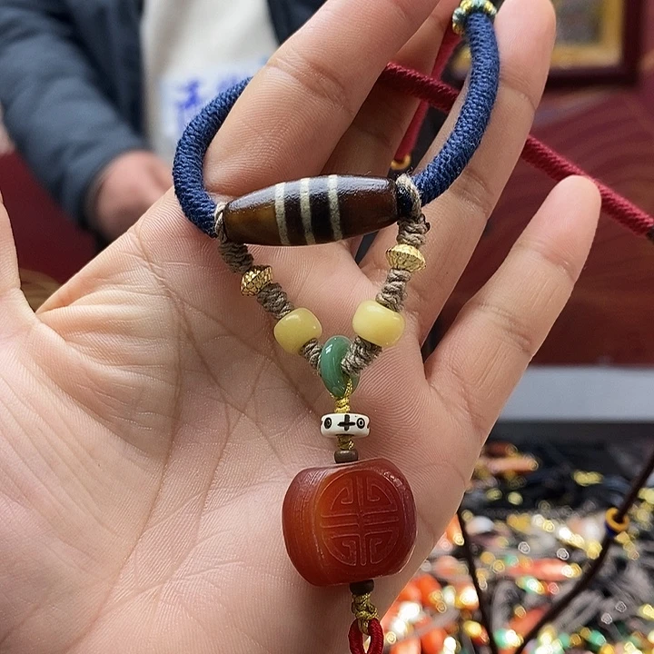 玛瑙/玉髓合金颈饰