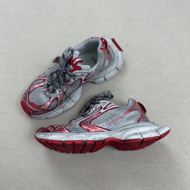 99新 Balenciaga/巴黎世家 白红3XL老爹鞋/43码/WL0910