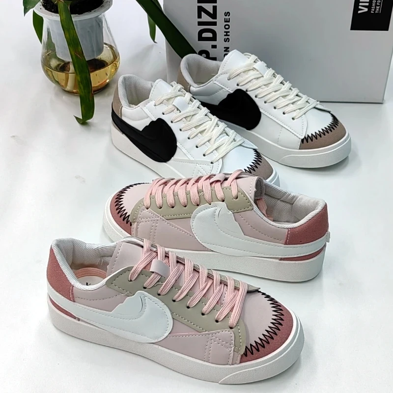 2003早秋新款韩版休闲鞋滑板鞋学生小白鞋厚底软底防滑女鞋单鞋潮