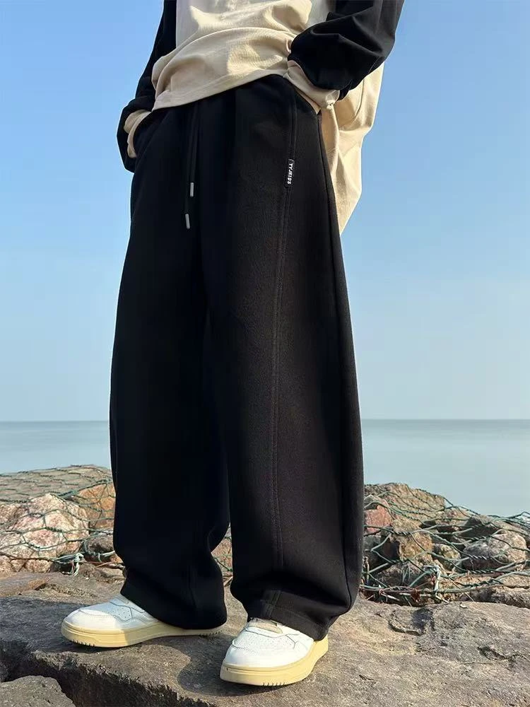 男童裤子春秋款儿童秋装弯刀裤2025新款中大童秋季卫裤帅气时髦潮
