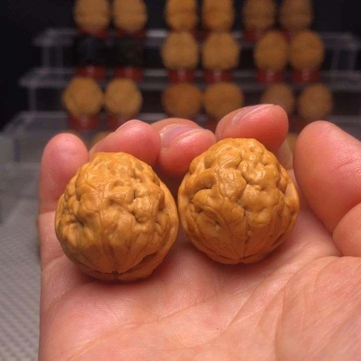 文玩核桃把件23脑纹青蛙