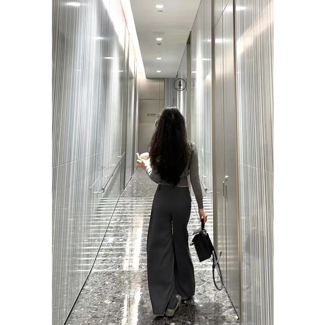 徐秋阳   时髦通勤  百搭时尚休闲设计感显瘦显腿长西装裤11789