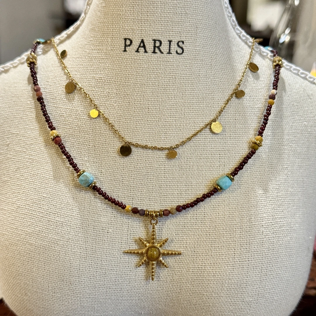 钛钢项链 【砂金海星】项链女款2025年新款饰品女生高级感ins小饰品