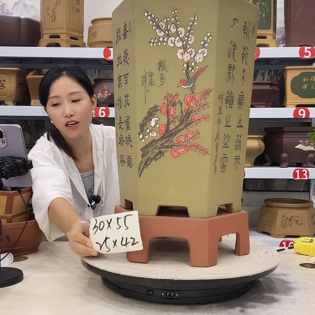 紫砂花盆紫砂花盆