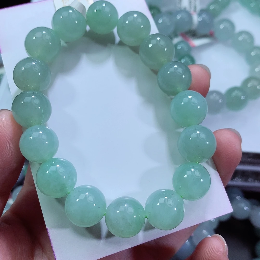 翡翠手链未镶嵌卡12.8