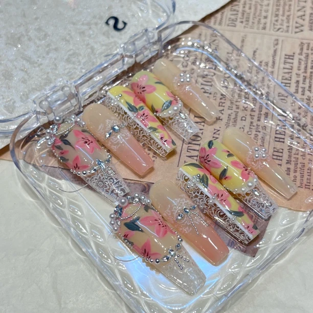 花满阁 纯手工穿戴甲定制款