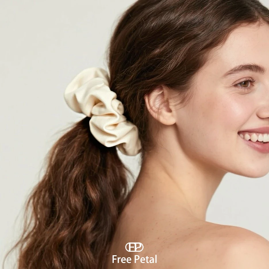 [Free Petal]芙芮达云感大肠圈简约高级发圈气质百搭法式肠圈