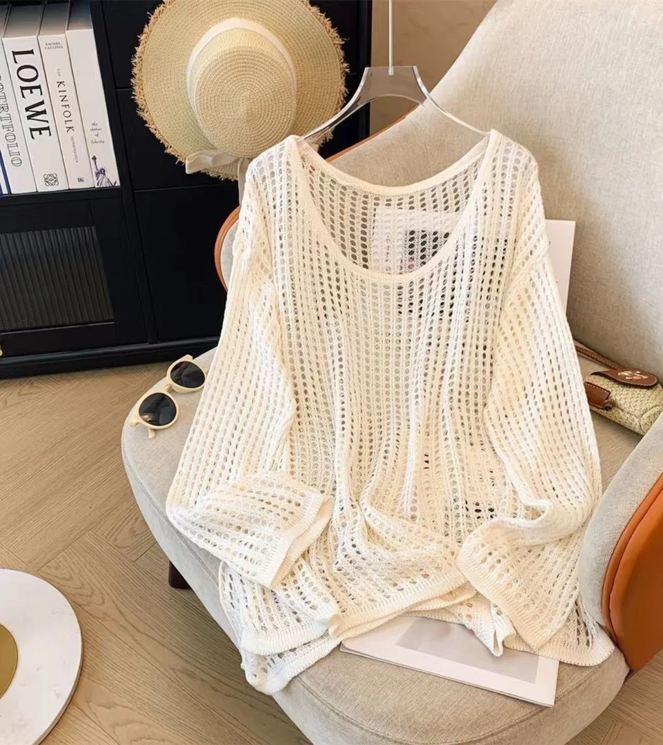 【01-50】美汐家优选针织衫宽松薄款衣服上衣女秋季新款开衫套头