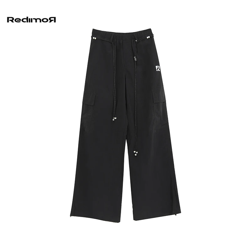 REDIMOR美式高街辣妹运动宽松显瘦直筒休闲裤252RC1122