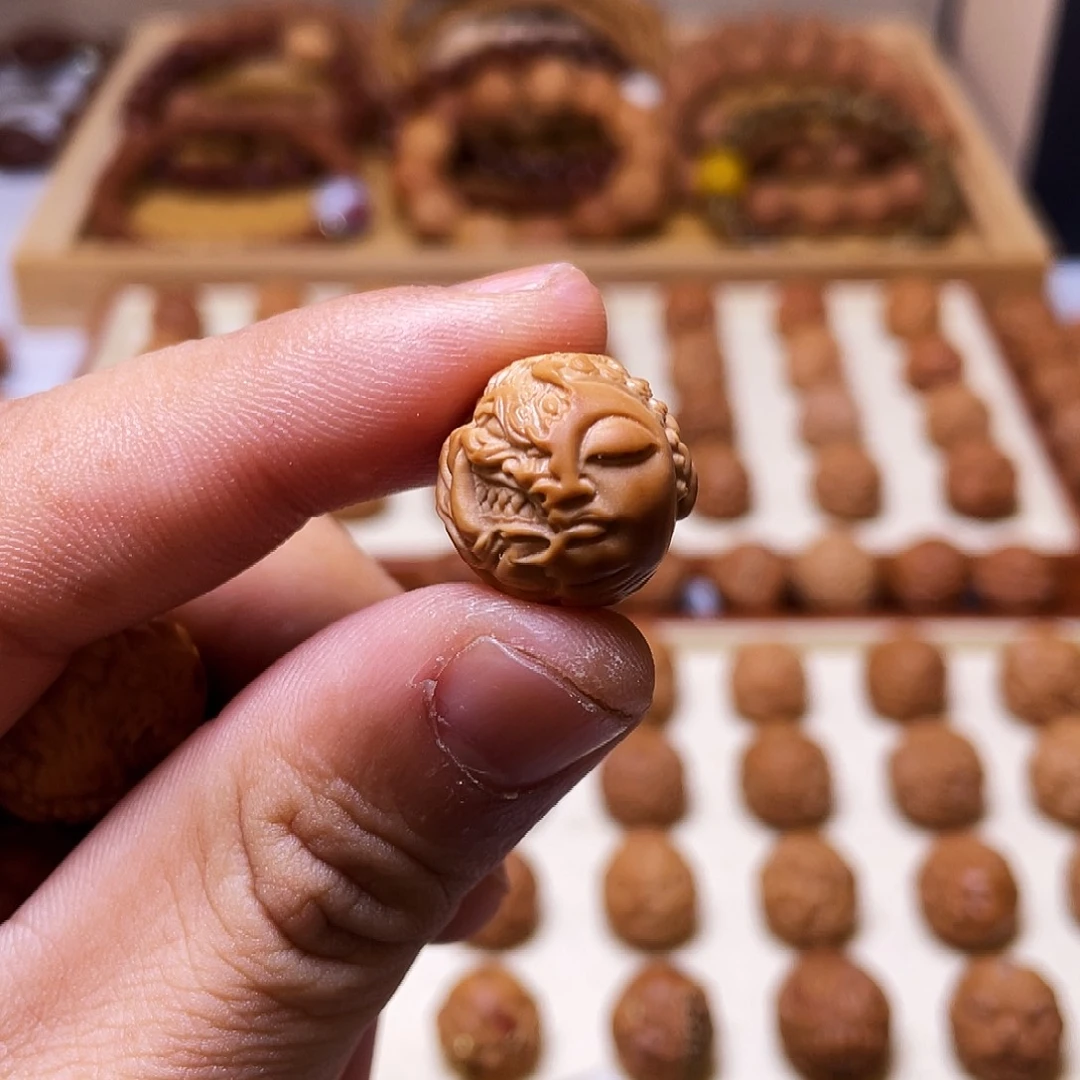 猴头核桃吊坠17左右猴头核桃佛魔一念