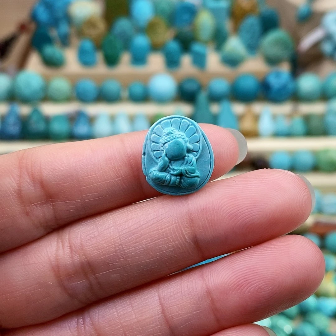 绿松石珠宝奇石未镶嵌