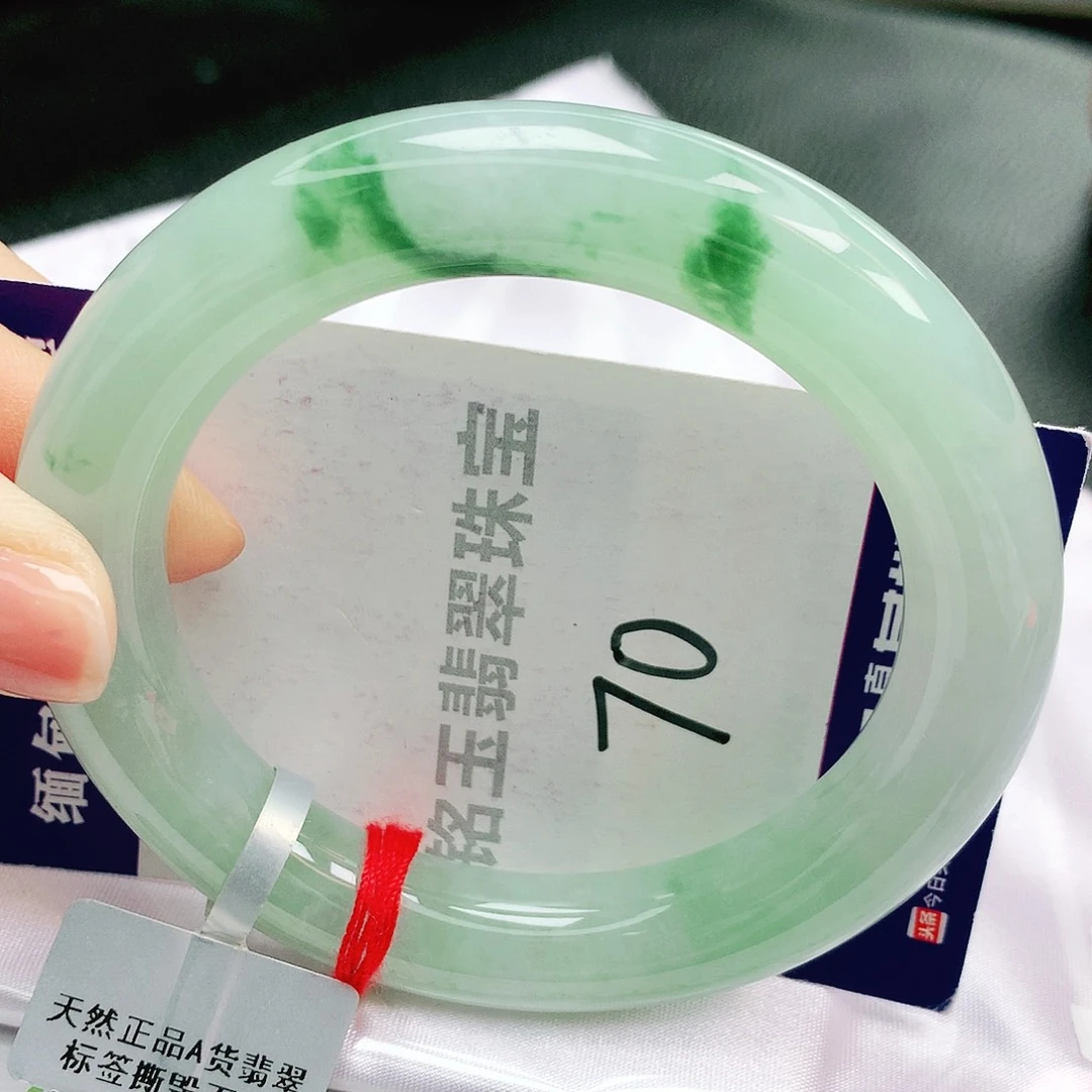 翡翠未镶嵌手镯缅甸天然a货翡翠手镯