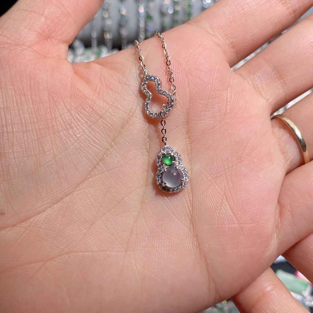 翡翠银S925镶嵌颈饰c c c