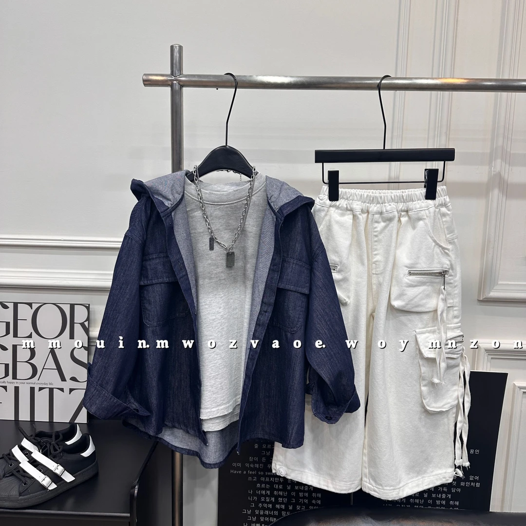 【小黎家】春季新款儿童套装童装2025年春秋外套三件组合CC6032