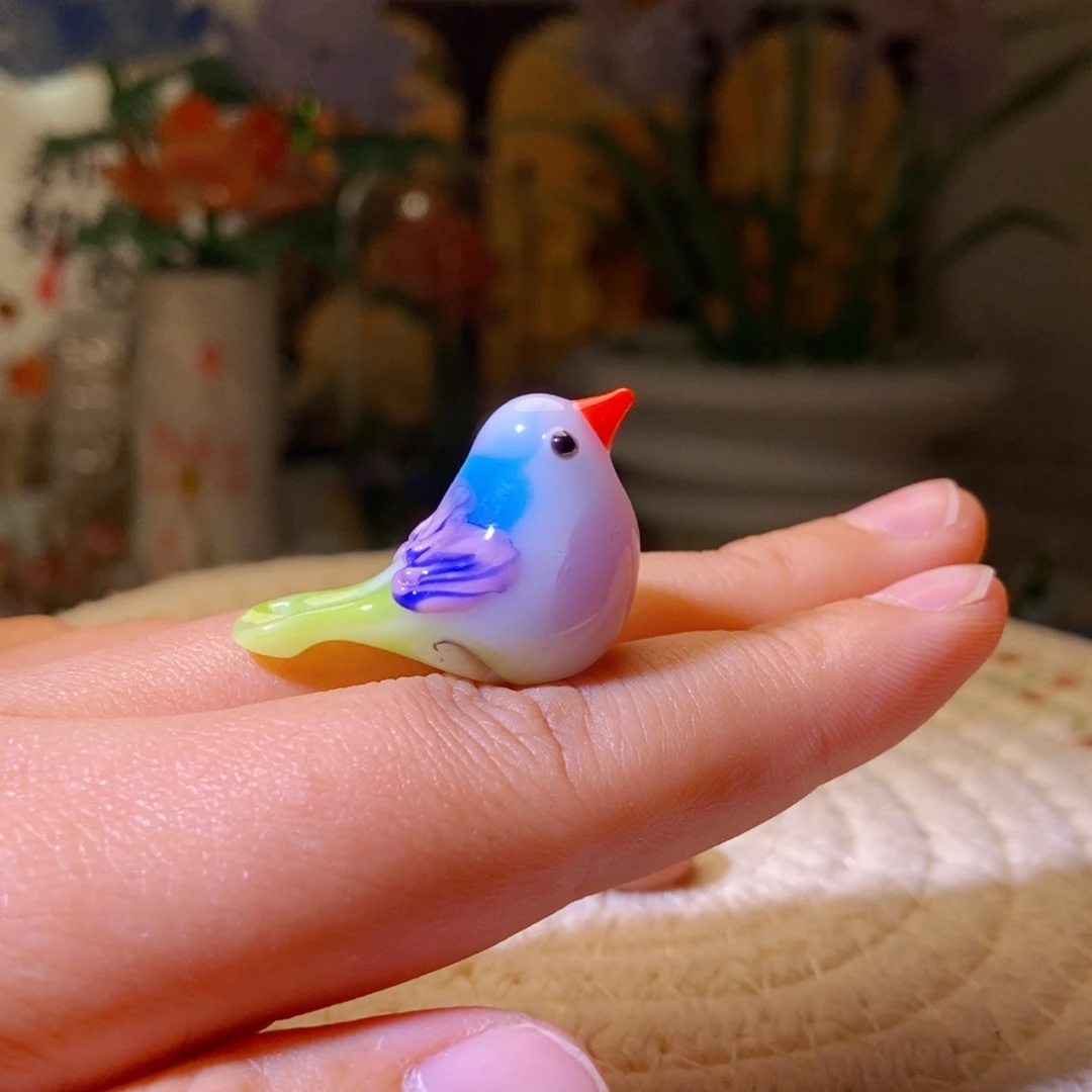 琉璃手工艺品小鸟