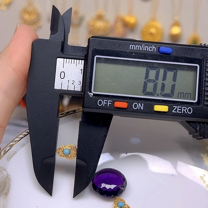 紫晶颈饰银S925镶嵌紫晶925镶嵌133