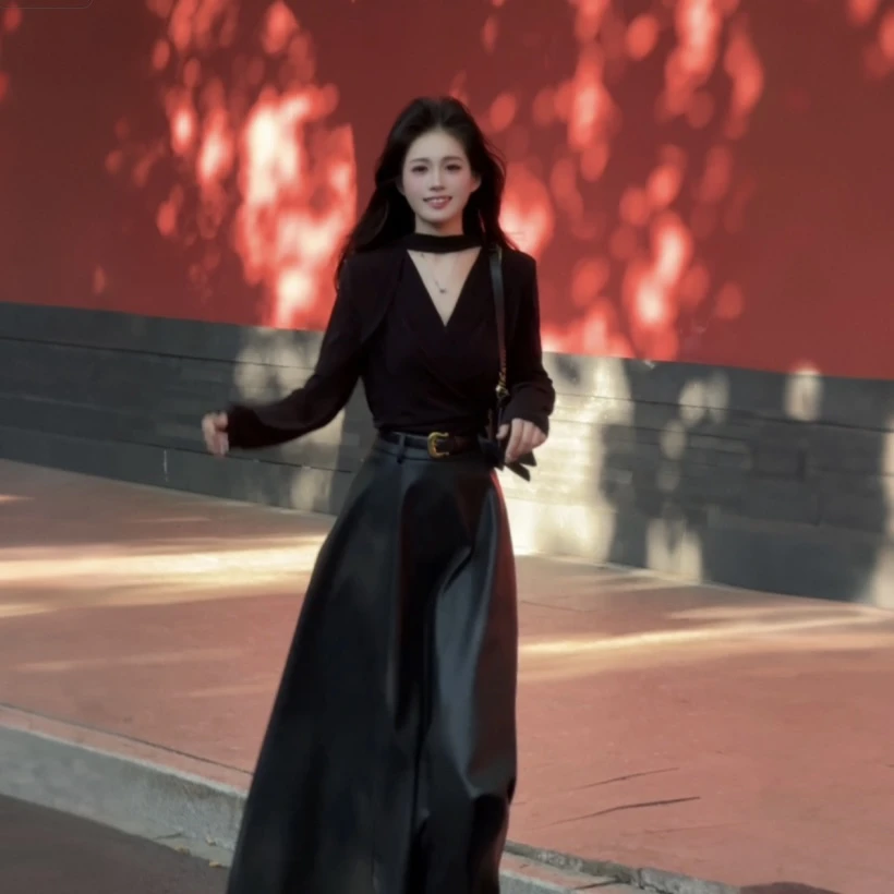 La Chapelle/拉夏贝尔25秋新通勤气质优雅收腰百搭上衣半裙10603