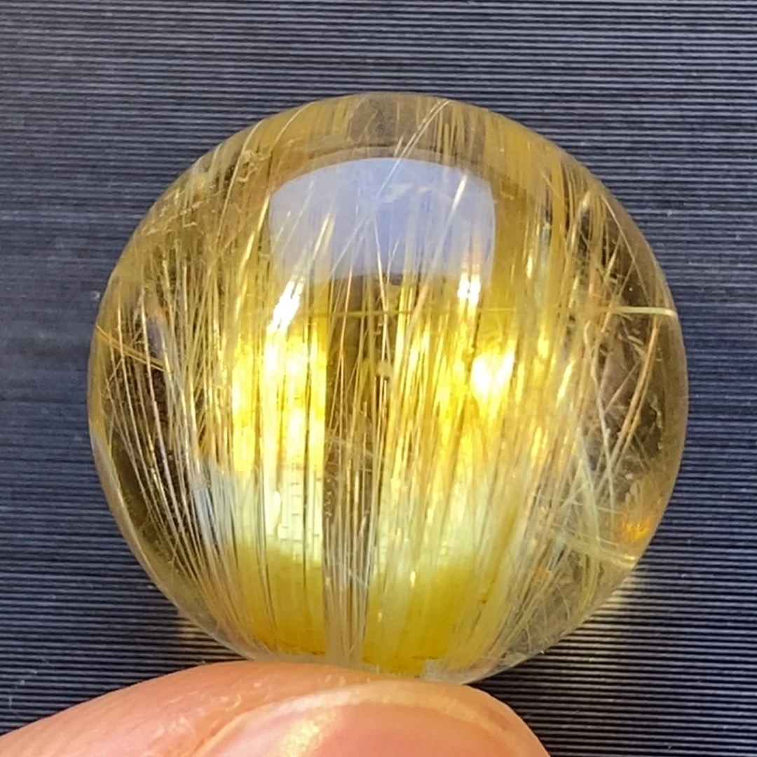 水晶未镶嵌颈饰发晶13mm