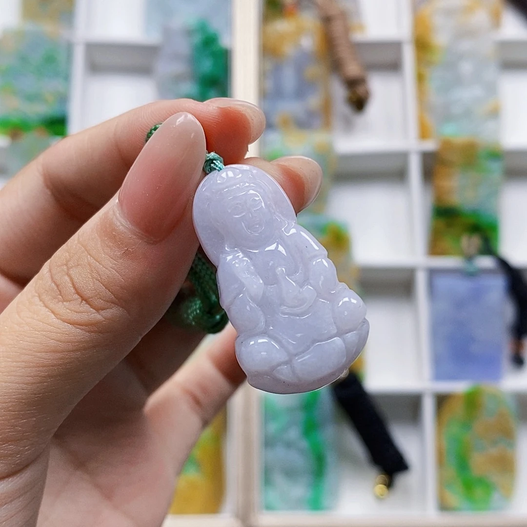 颈饰未镶嵌翡翠天然翡翠A货