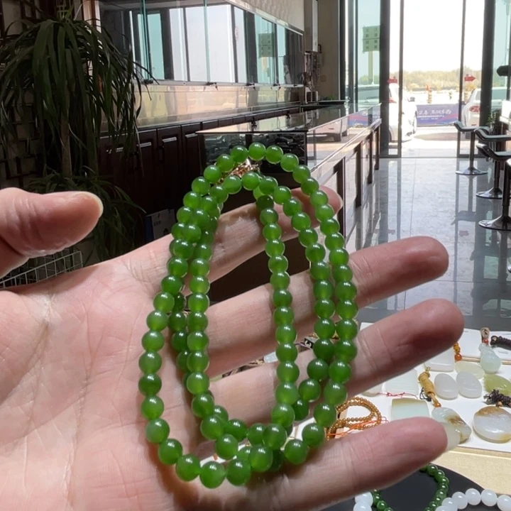 和田玉（碧玉）未镶嵌项链