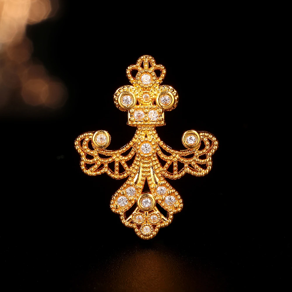 【合成/培育】【婷婷专属】18k金花丝鸢尾花吊坠（不含链）