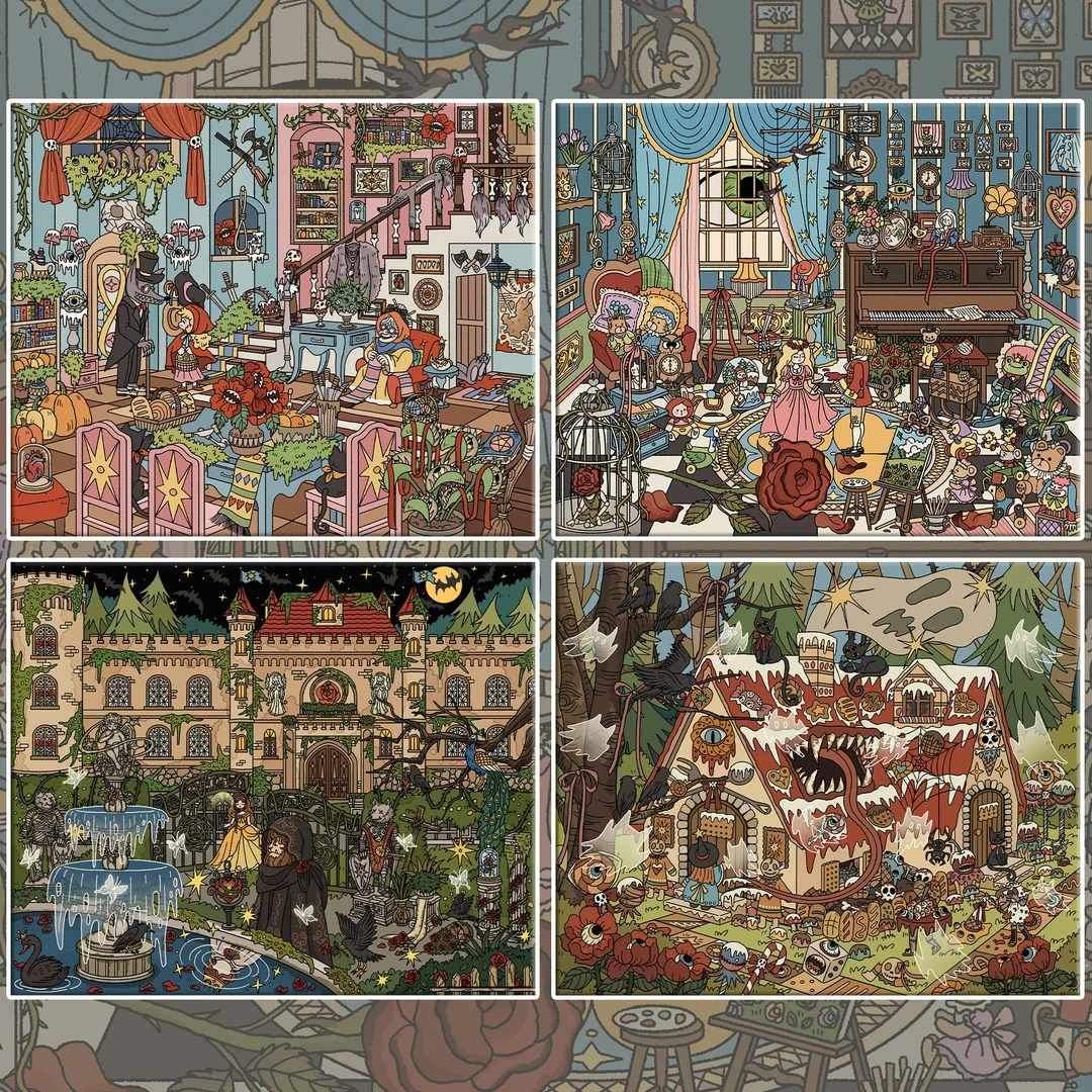 大麦洛洛【7.0系列】微缩场景造景贴纸Diy场景装饰贴纸