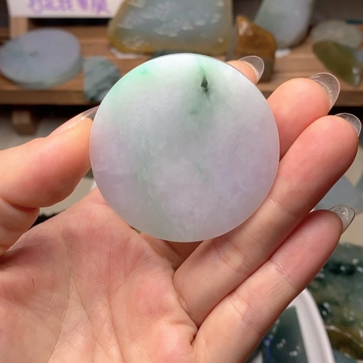 翡翠未镶嵌颈饰天然