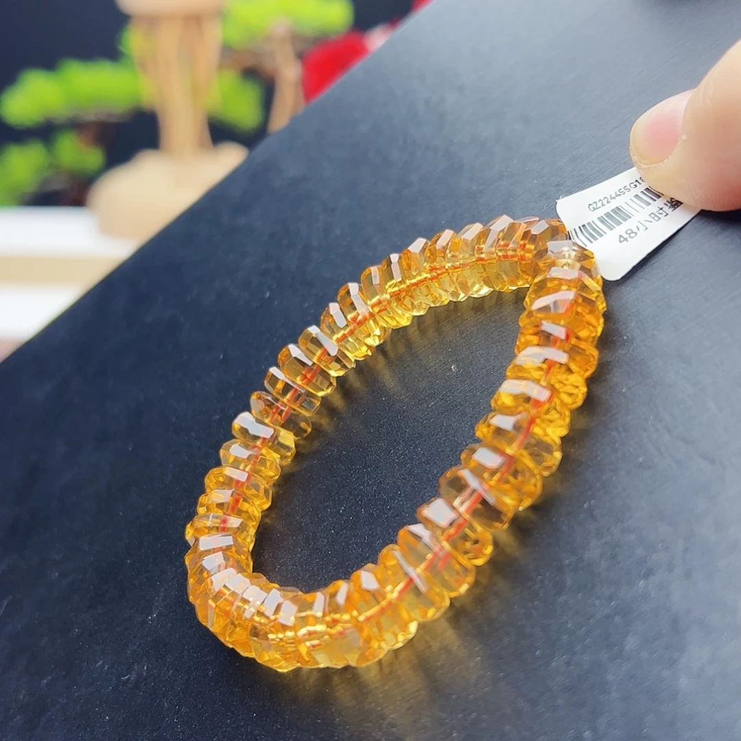 未镶嵌手链水晶黄水晶32.16